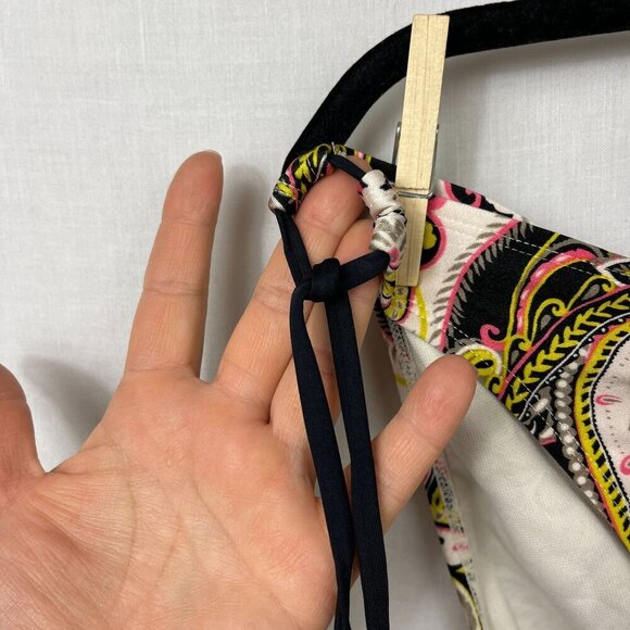 Ninety Six Degrees Bandeau Bikini Womens L/XL Gypsy Paisley Tassel Bohemian Boho - Picture 12 of 16